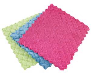 LIBMAN MICROFIBER SPONGE CLOTHS, 3 PK