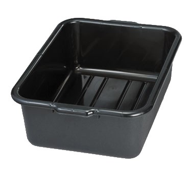 TABLECRAFT 21-1/4&quot; x 15-3/4&quot;
x 7&quot; BUS TUB, BLACK