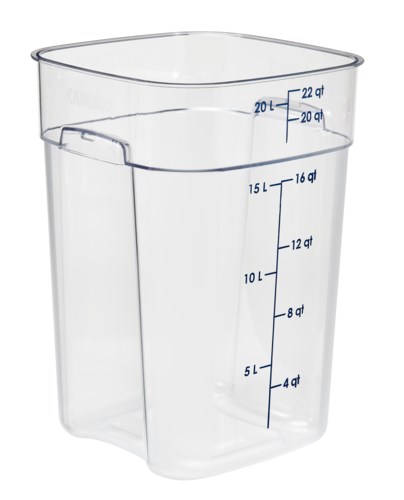 CAMBRO FRESHPRO 22 QT SQUARE STORAGE, CLEAR