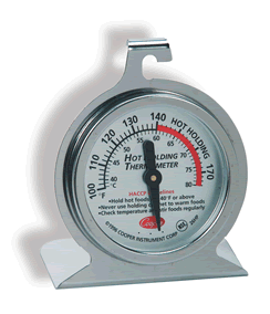 Holding Thermometer