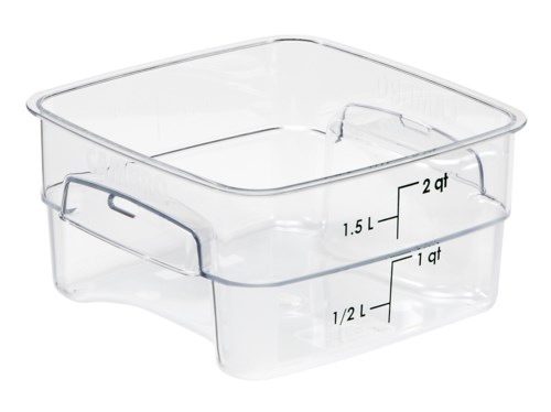 CAMBRO FRESHPRO 2 QT SQUARE STORAGE, CLEAR