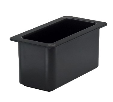 CAMBRO COLDFEST 1/3 SIZE 6&quot; PAN, BLACK