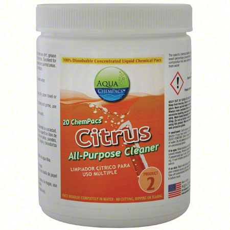 5077 CHEM PACS CITRUS ALL  PURPOSE CLEANER FOR QUARTS, 20 