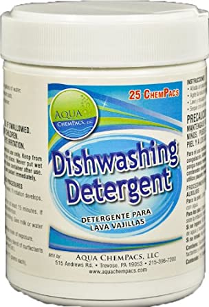 5082 CHEM PACS DISHWASHING DETERGENT, 40 PER TUB