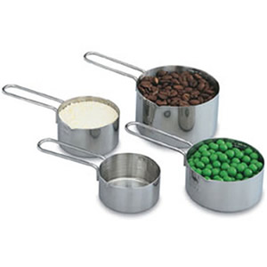 6382 VOLLRATH MEASURING CUP SET, STAINLESS