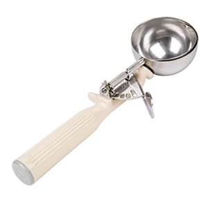 6332 VOLLRATH #10 DISHER 3-1/4 OZ, IVORY