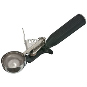 6338 VOLLRATH #30 DISHER 1 OZ, BLACK