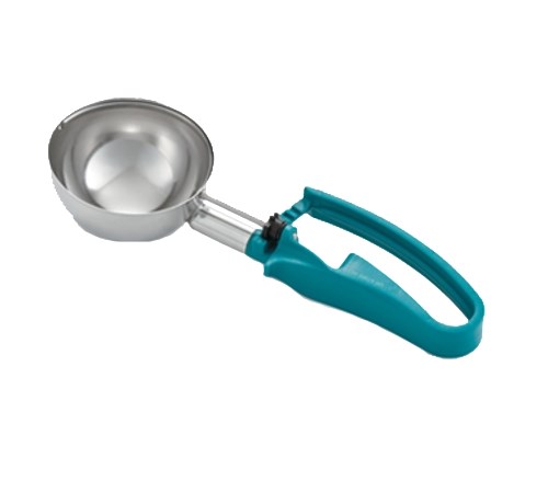 6333 VOLLRATH #5 DISHER 6 OZ, 
TEAL