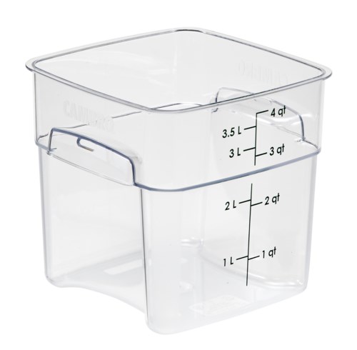 CAMBRO FRESHPRO 4 QT SQUARE STORAGE, CLEAR