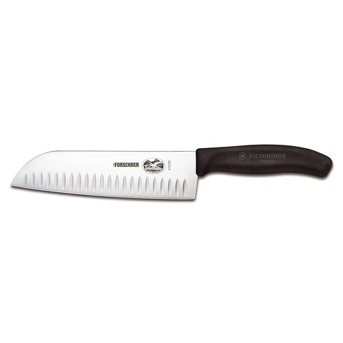 VICTORINOX 7&quot; SANTOKU KNIFE, BLACK