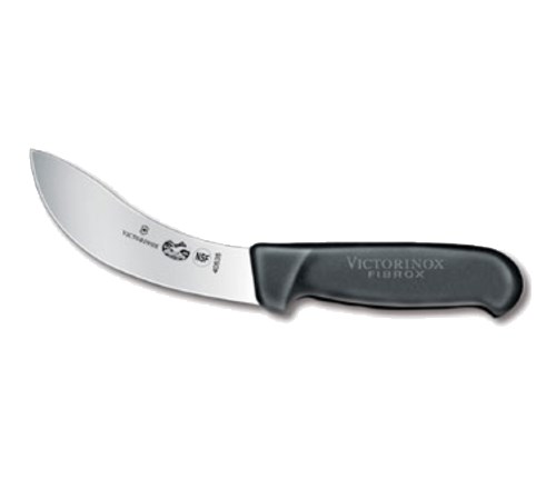 VICTORINOX 5&quot; SKINNING KNIFE, BLACK