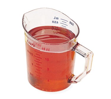 CAMBRO 1 PINT MEASURING CUP, CLEAR