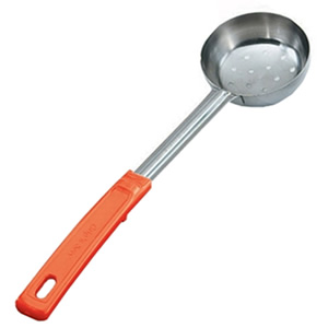 6358 VOLLRATH 8 OZ PERFORATED SPOODLE, ORANGE