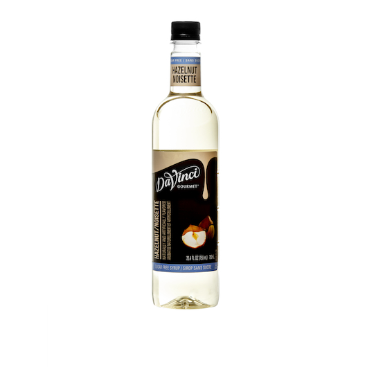 DAVINCI S/F HAZELNUT SYRUP, 
750 MILLILITERS