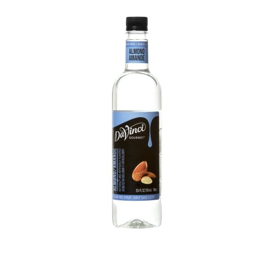 DAVINCI S/F ALMOND FLAVORED 
SYRUP, 750 MILLILITERS