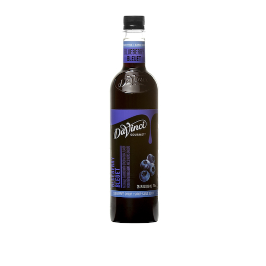 DAVINCI S/F BLUEBERRY SYRUP, 
750 MILLILITERS