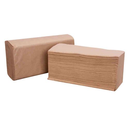 R3 MULTIFOLD TOWEL 9 X 9.5&quot;  1-PLY KRAFT BROWN