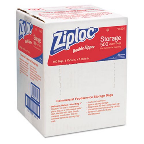 R3 ZIPLOCK QUART SIZE SEALABLE PLASTIC BAG 500/CS