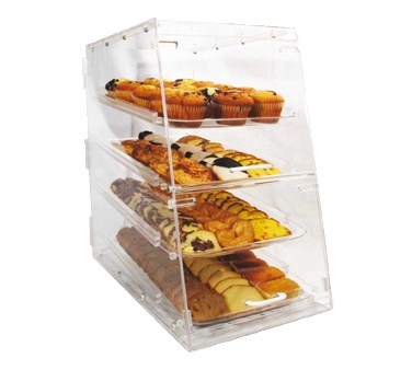 WINCO 13-7/8&#39;&#39; x 24-1/2&#39;&#39; x 24-1/2&#39;&#39;H 4 SHELF DISPLAY CASE