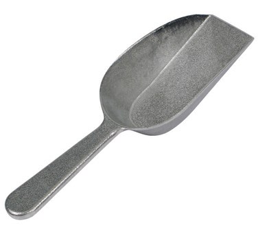 WINCO 4 OZ ALUMINUM FLAT BOTTOM SCOOP