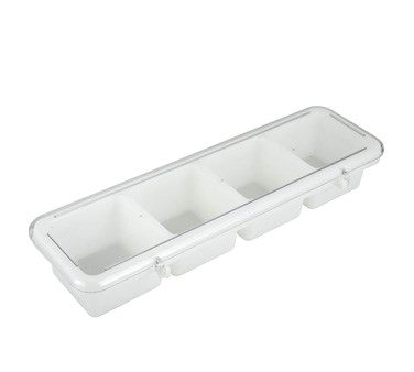 WINCO 4 COMPARTMENT BAR 
CADDIES, 18&quot; X 5&quot; X 3&quot;