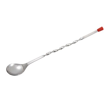 WINCO 11&quot; BAR SPOON WITH RED KNOB