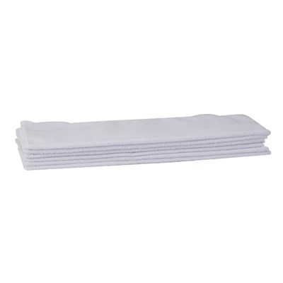 WINCO BAR/KITCHEN TOWEL SET,
16&quot;, SQUARE, INCLUDES: (6)
WHITE, MICROFIBER (6) EACH
PER PACK