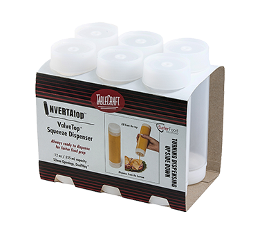 TABLECRAFT 12 OZ INVERTATOP, 6  PACK