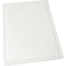 WINCO 15&quot; X 20&quot; GROOVED CUTTING BOARD, WHITE