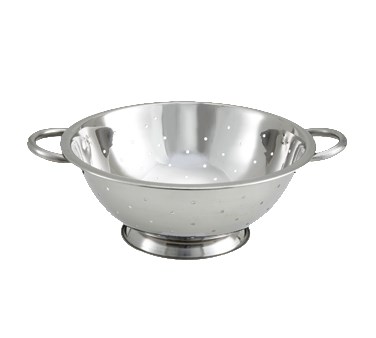 WINCO 5 QUART ROUND COLANDER, 12&quot; BOWL