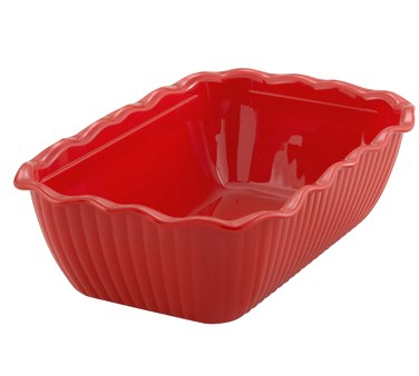 WINCO 10&quot; X 7&quot; X 3&quot; DELI
CROCK, RED