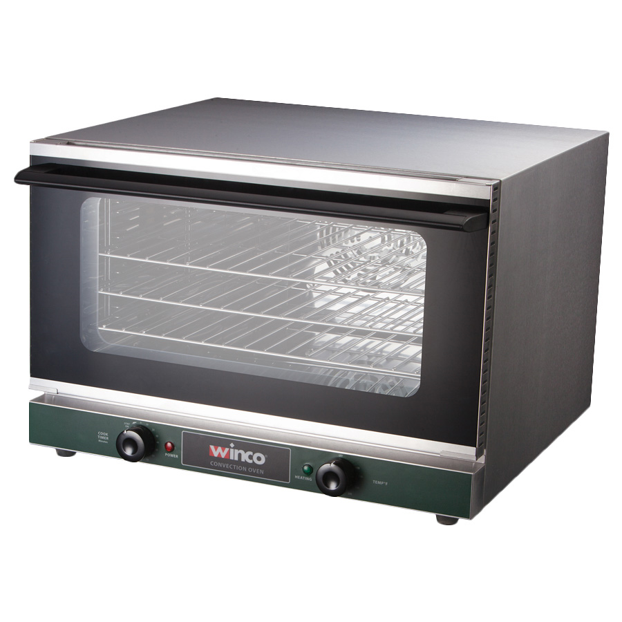 WINCO COUNTERTOP CONVECTION  OVEN, HALF-SIZE L22-1/2 D22/34 