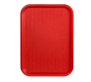 WINCO 10&quot; x 14&quot; FAST FOOD
TRAY, RED, NSF