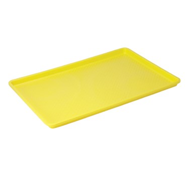 WINCO 18&quot; x 26&quot; FAST FOOD
TRAY,YELLOW, NSF