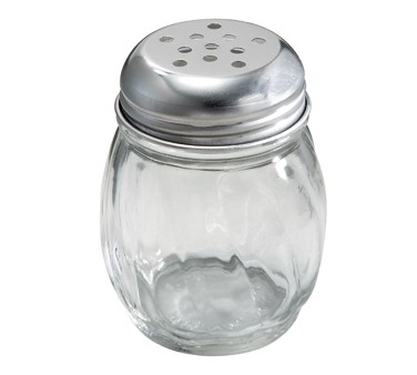 WINCO 6 OZ CHEESE SHAKER WITH
PERFORATED TOP