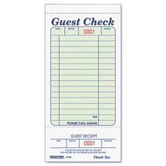 R3 GUEST CHECKS 15 LINE,TEAR OFF TICKET,2500/CS