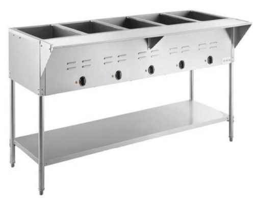 FALCON 5 BAY STEAM TABLE, 240V