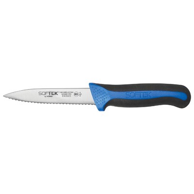 WINCO SOF-TEK 3.5&quot; SERRATED
PARING KNIFE, 2 PC