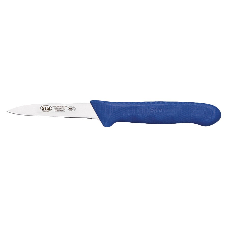 WINCO STAL 3.25&quot; PARING KNIFE, 
BLUE, 2 PC