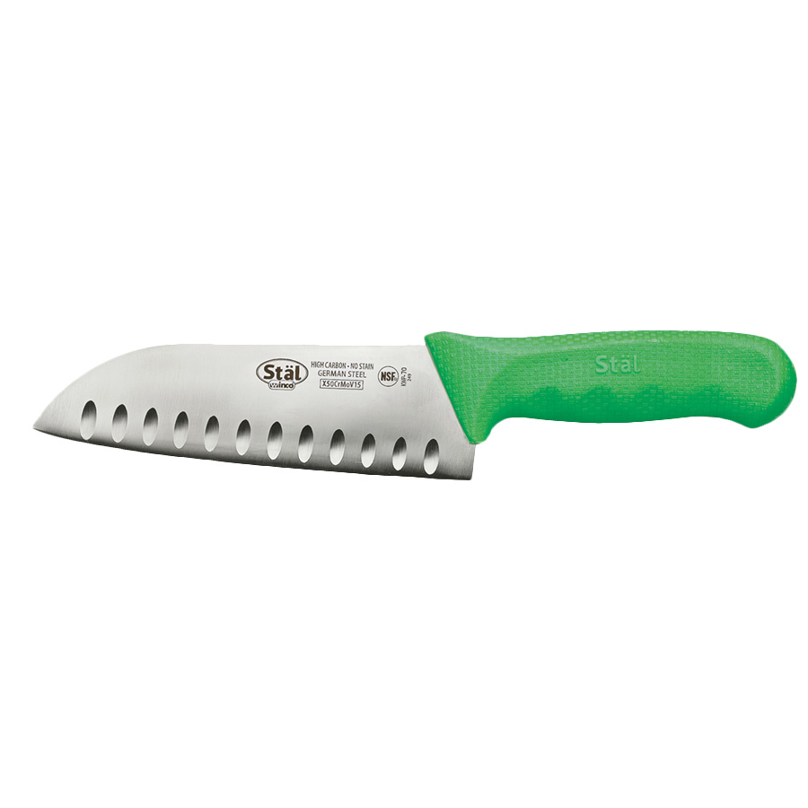 WINCO STAL 8&quot; CHEF&#39;S KNIFE, 
GREEN