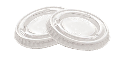 5860 PLASTIC PORTION CUP LID,  3.25 - 5.5 OZ, CLEAR, 