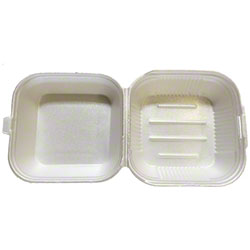 6065 R3 REYMA FOAM 6&quot; HINGED CONTAINER (HAMBURGER) 500/CS,