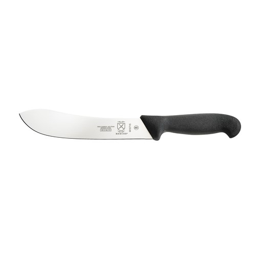 MERCER 8&quot; BUTCHER KNIFE, BLACK
HANDLE