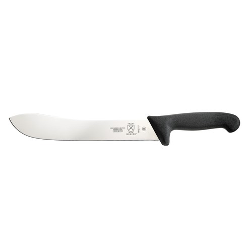 MERCER 10&quot; BUTCHER KNIFE,
BLACK HANDLE