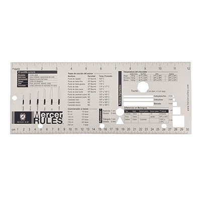 MERCER CULINARY TOOL,
MEASUREMENTS &amp; GUIDELINES,
SPANISH