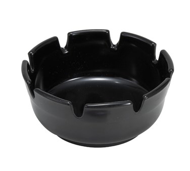 WINCO 4&quot; PLASTIC ASHTRAY,
BLACK, 1 DZ