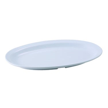 WINCO 11-1/2&quot; X 8&quot; OVAL MELAMINE PLATTER, WHITE