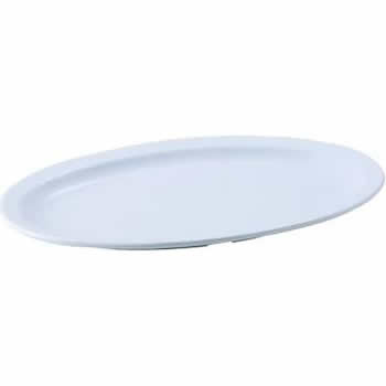 WINCO 13&quot; MELAMINE OVAL PLATTER, WHITE