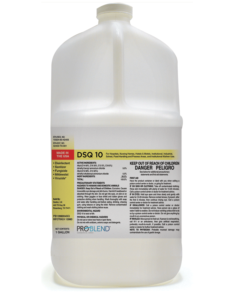 PROBLEND DSQ-10 THIRD SINK SANITIZER, 4/1GAL/CS