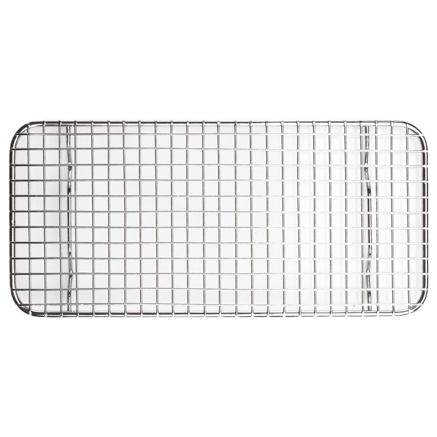 WINCO 5&quot; X 10.5&quot; S/S PAN GRATE, 1/3 SIZE